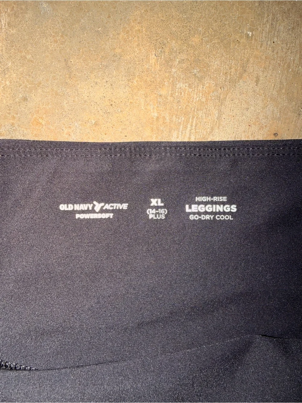 Old Navy Girls XL 14-16 Plus PowerSoft High Rise Black Leggings Pockets School